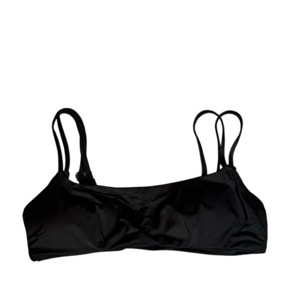 Andie Swim The Rockaway Bikini Swim Top in Black Size Medium NEW NWT $54 - Picture 2 of 6